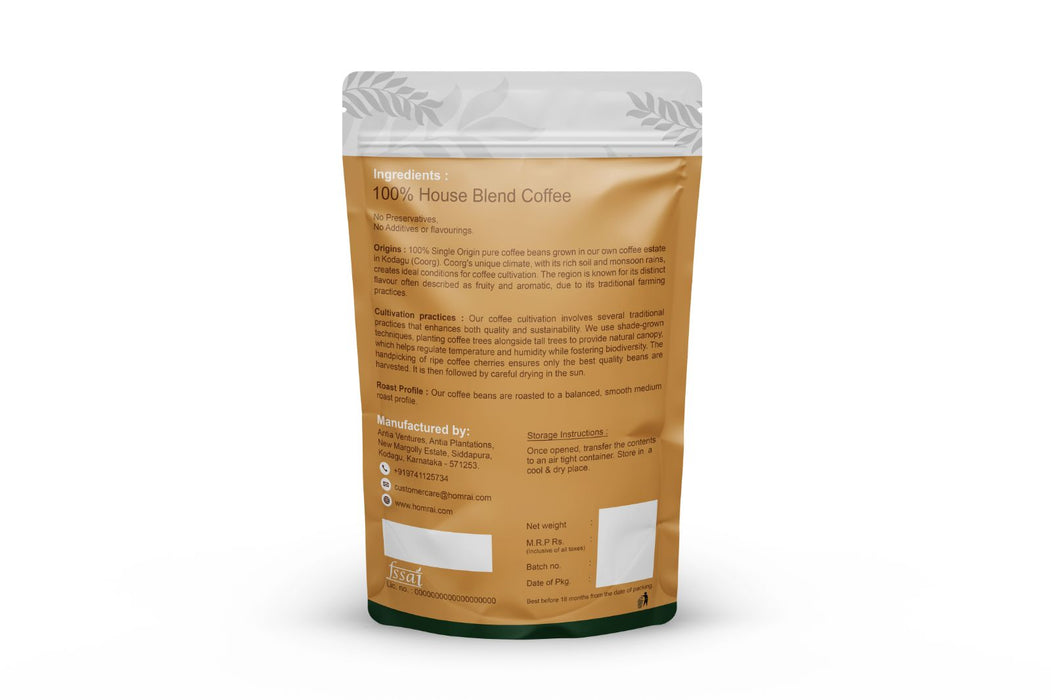 Blend of Arabica and Robusta